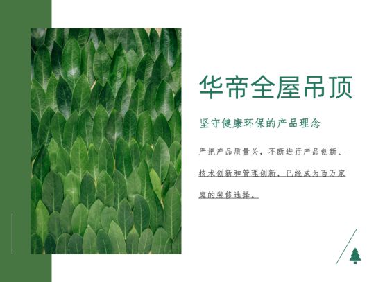 品牌產(chǎn)品|華帝全屋吊頂環(huán)保不將就，打造精致綠色家裝